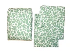 3PC Room Essentials Full Fitted Sheet & Standard Pillowcase Set Microfiber Green. Fixed Price $14.00.
