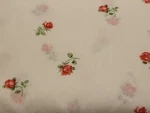 Thomaston New Era Pink Roses Full Size Flat Bed Sheet Fabric Sewing Craft Vtg. Fixed Price $16.99.