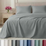 California Design Den Split King Sheets 800 Thread Count Cotton Light Grey. Fixed Price $209.99.