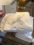Linenwalas 300 Ct Pure Organic Cotton Twin Sheet Set Crisp White Percale Weave. Fixed Price $23.99.