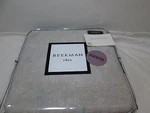 New Beekman 1802 Minetto - Woodsmoke Queen Flat Sheet Grey, Blue Nip. Fixed Price $52.98.