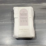Threshold Performance White King Pillowcases 2CT 400 Thread Count Cotton Sateen. Fixed Price $16.99.