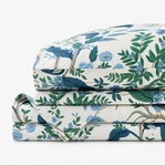 Peacock Classic Smooth Sateen Bed Sheet Set - Ivory Multi. Fixed Price $82.80.