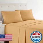 Clara Clark Bed Sheets, Premier 1800 Series 4 Piece Set, Deep Pocket,. Fixed Price $48.11.