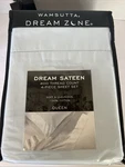 New! Wamsutta Dream Zone Sateen Light Blue 400 Tc Piece Cotton Queen Sheet Set. Fixed Price $129.99.