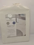 New Huntington Home White Twin Xl 3 Piece Sheet Set Bedding Dorm Soft. Fixed Price $15.99.