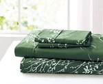 Size Sheets Set - Pure Microfiber 4 Piece Polyester Bed King Hunter/white. Fixed Price $39.93.