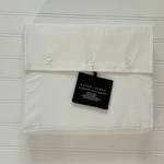Ralph Lauren Rl 624 Tc Organic Sateen Border Queen Flat Sheet White Nwt $185. Fixed Price $39.59.