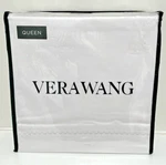 Vera Wang Luxurious Satin Weave Simple Scallop Queen Sheet Set Lt Platinum Nwt. Fixed Price $69.99.