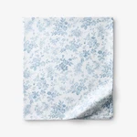 Whisper Fleur Premium Smooth Wrinkle-free Sateen Flat Bed Sheet Blue Mist, .... Fixed Price $56.05.