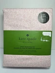 Kate Spade Queen Sheet Set 100% Cotton Percale Chalk Pink Outline Hearts White. Fixed Price $49.99.
