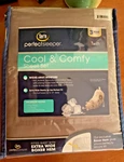 New Serta Perfect Sleeper Cool & Comfy Tan Twin Sheet Set - Extra Wide Hem Nip. Fixed Price $19.99.