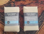 Better Homes & Gardens King Size Performance Pillowcase Set - Papyrus Beige New!. Fixed Price $15.00.