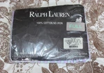 New Retired Ralph Lauren Watermill Lavender Striped Full Flat Sheet Usa Made Htf. Fixed Price $99.99.
