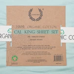 Laurelcrest 100% Organic Cotton Cal King Sheet Set 350 Thread Count Sateen Weave. Fixed Price $59.99.