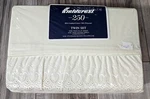 Vintage New - Fieldcrest 250TC Duchess Lace Cream Twin Sheet Set. Fixed Price $34.99.