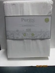 Purity Home Ultimate Percale 400 Thread Count White Twin Sheet Set. Fixed Price $59.99.