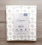 Welhome 320 Tc Cotton Rich Sateen Ditsy Medallion 4PC Queen Sheet Set Gray Mint. Fixed Price $35.47.
