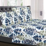 Queen Size Bed Sheets - Breathable Luxury With Full Elastic & Secure Corn. Fixed Price $43.99.