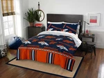 Northwest Nfl Denver Broncos Queen Size Bed In Bag Set 5 Pcs W/ Sheets. Fixed Price $69.99.