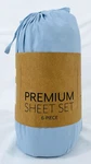 Ienjoy Ultra Soft Hypoallergenic Microfiber 6-PIECE Premium Sheet Set-blue-queen. Fixed Price $39.95.