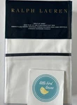 Ralph Lauren Twin Flat Sheet White Polo Navy Palmer Percale 464 Tc New Ff. Fixed Price $59.99.