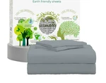 Purity Home 100% Cotton Queen 400 Thread Count Bed Sheets Dark Gray Free S/h. Fixed Price $55.99.