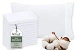 Royale Linens White Cotton Pillow Cases Standard Size Set Of 12 - Bed .... Fixed Price $49.08.