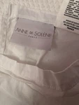 Anne De Solene King Flat Sheet White Exc Condition. Fixed Price $35.00.