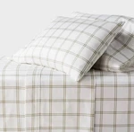 Queen 400 Thread Count Performance Sheet Set Green Plaid - Threshold. Fixed Price $59.99.