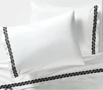 Diane Von Furstenberg White & Black Twin Sheet Set. Fixed Price $42.99.