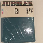 Jubilee Twin Flat Sheet 180 Thread Count Teal Sz: 66"X96" Machine Wash, Made/usa. Fixed Price $9.99.