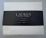 Ralph Lauren Twin Size Sheet Set Dunham Sateen 300 Tc White 100% Cotton Nwt. Fixed Price $69.90.