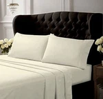Tribeca Living California King Sheet Set Ivory 350 Thread Count Percale. Fixed Price $48.00.