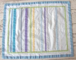 Pottery Barn Teen Standard Pillow Sham Colorful Ribbon Strips Light Blue. Fixed Price $16.00.
