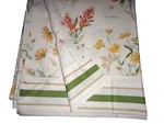 Vintage Penney Botanical Geranium Aster Floral King/california Flat Sheet. Fixed Price $42.40.