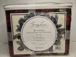 Torrey Lane Queen Flannel Sheet Set Tartan Plaid Red 4-PIECE New. Fixed Price $40.37.