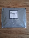 New Charter Club Damask Solid 550 Thread Count Twin Extra Long Sheet Set Gray. Fixed Price $63.96.