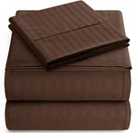 Queen Italian Prestige Collection Striped Bed Sheet Set 1800 Luxury Soft. Fixed Price $28.09.