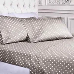 600 Thread Count Bed Wrinkle Resistant Cotton Blend Polka Dot Set. Fixed Price $75.60.