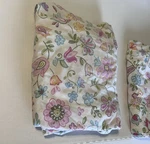 Pottery Barn Kids Floral Paisley Pink And Blue Twin Flat & Fitted Sheets Read. Fixed Price $15.00.
