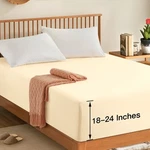 Manyshofu Cal King Extra Deep Pocket Fitted Sheet Only - 1800 Thread Count Ho.... Fixed Price $26.23.