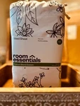 Full Easy Care Cotton Blend Sateen Fitted Sheet Gray Floral - Room Essentials. Fixed Price $12.99.