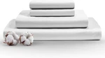 Bishop Cotton 1000TC Queen Sheet Set, Cooling 4PC Egyptian - White. Fixed Price $116.99.