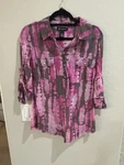 Nwot Inc International Concepts Women's Xl Sheet Shirt Cami Set Pink/olive. Fixed Price $22.00.