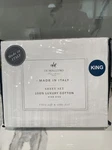 Di Maestro Collection Venezia King Sheet Set! White Ultra Soft & Silky Feel!. Fixed Price $255.00.