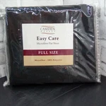 Camden Market Easy Care Microfiber Flat Sheet Full Size Black 100% Polyester. Fixed Price $12.00.