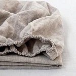 100% Linen Fitted Sheet Stone Washed Solid Color - ( Piece) 14 Inch Deep Pocket. Fixed Price $68.49.