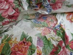 Ralph Lauren Melissa White Pink Blue Floral Fitted Sheet - Queen. Fixed Price $109.99.