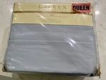 Ralph Lauren Queen Dunham Sateen Light Blue 4-PIECE Sheet Set New. Fixed Price $89.99.